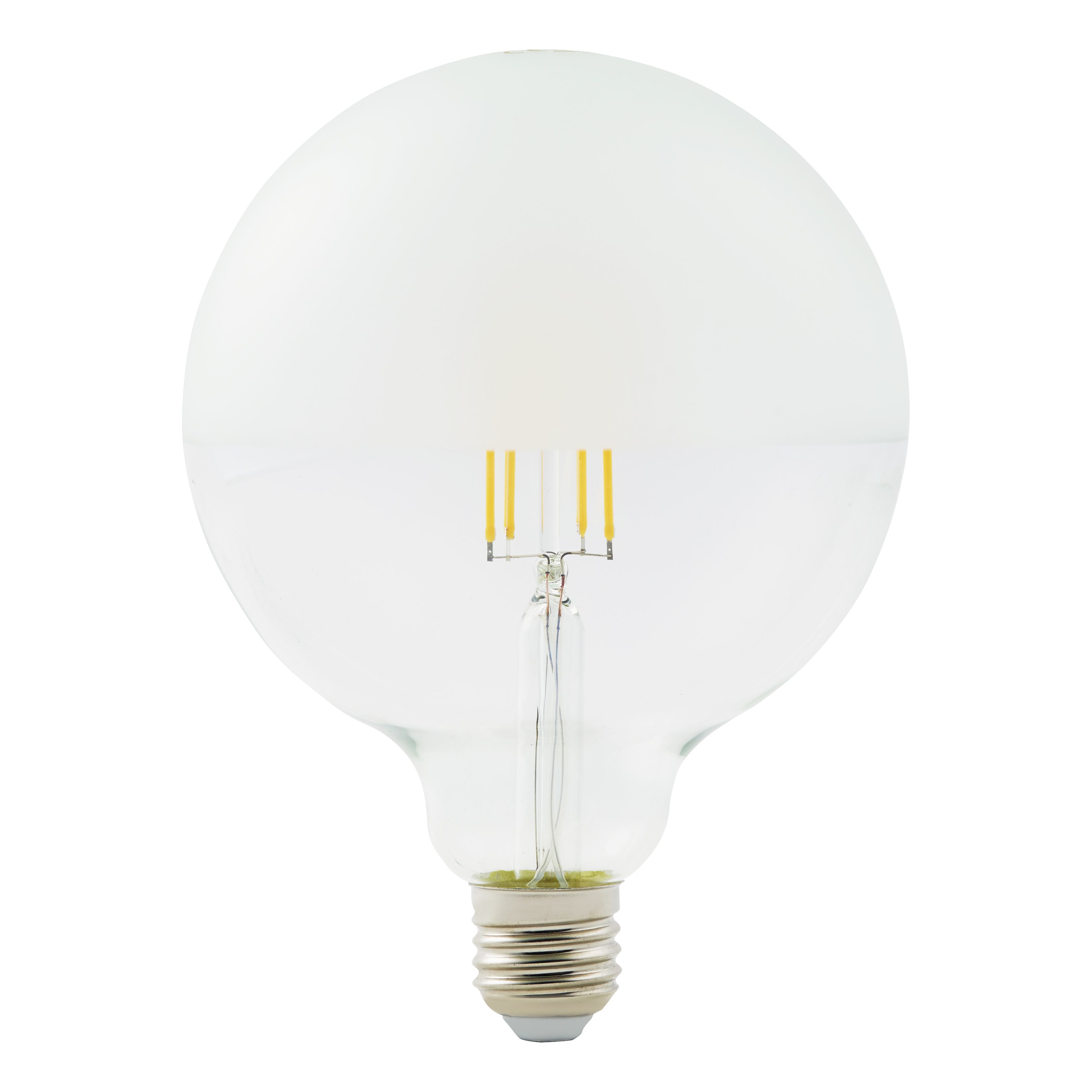 Diall E27 7W 806lm Globe Warm white LED Filament Light bulb