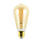 Diall E27 8.5W 806lm Amber ST64 Warm white LED Filament Light bulb
