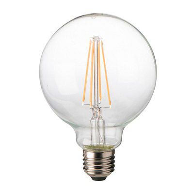 Diall E27 8W 1055lm Globe LED Filament Light bulb
