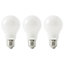 Diall E27 8W 806lm GLS Warm white LED Light bulb, Pack of 3