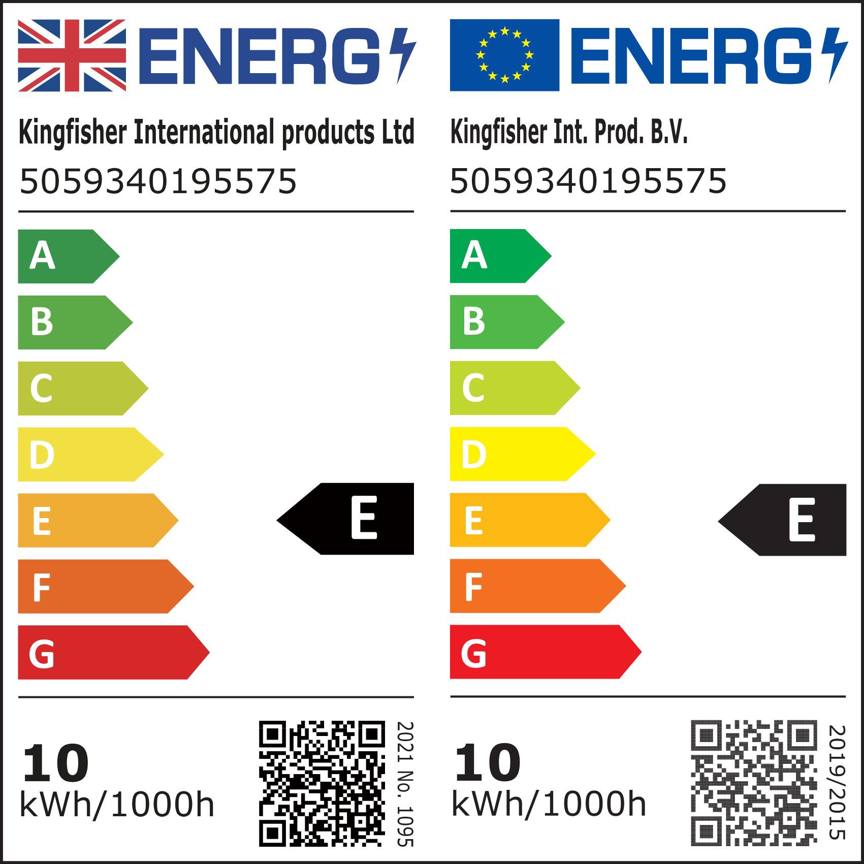 Diall E27 9.5W 1055lm White A60 Warm white LED Light bulb - 4