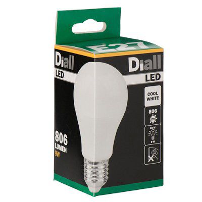 Diall E27 9W 806lm Classic LED Light bulb