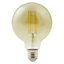 Diall E27 9W 806lm Globe Neutral white LED Filament Light bulb