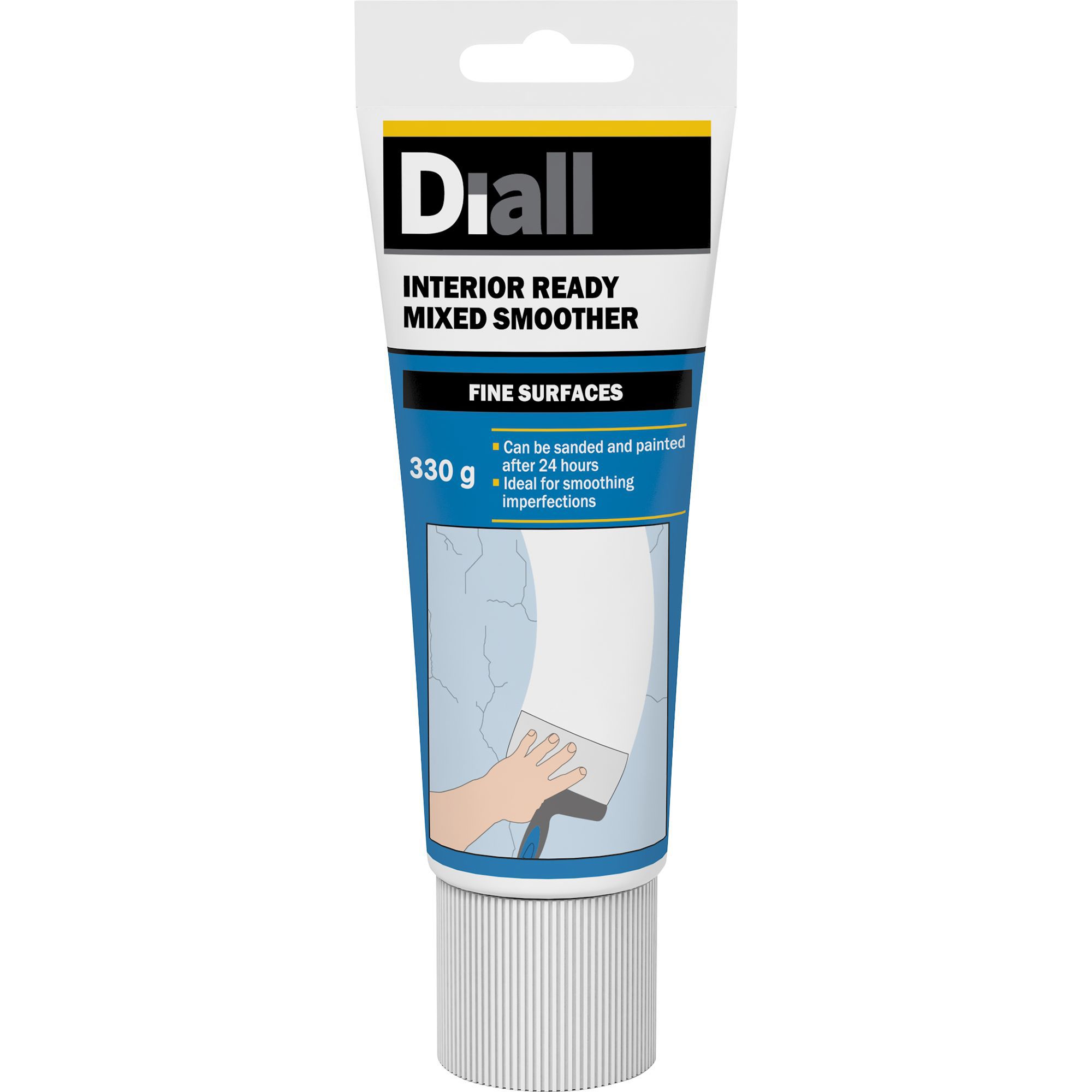 Diall Fine finish Ready mixed Finishing plaster, 0.33kg Tube £2 at B&Q