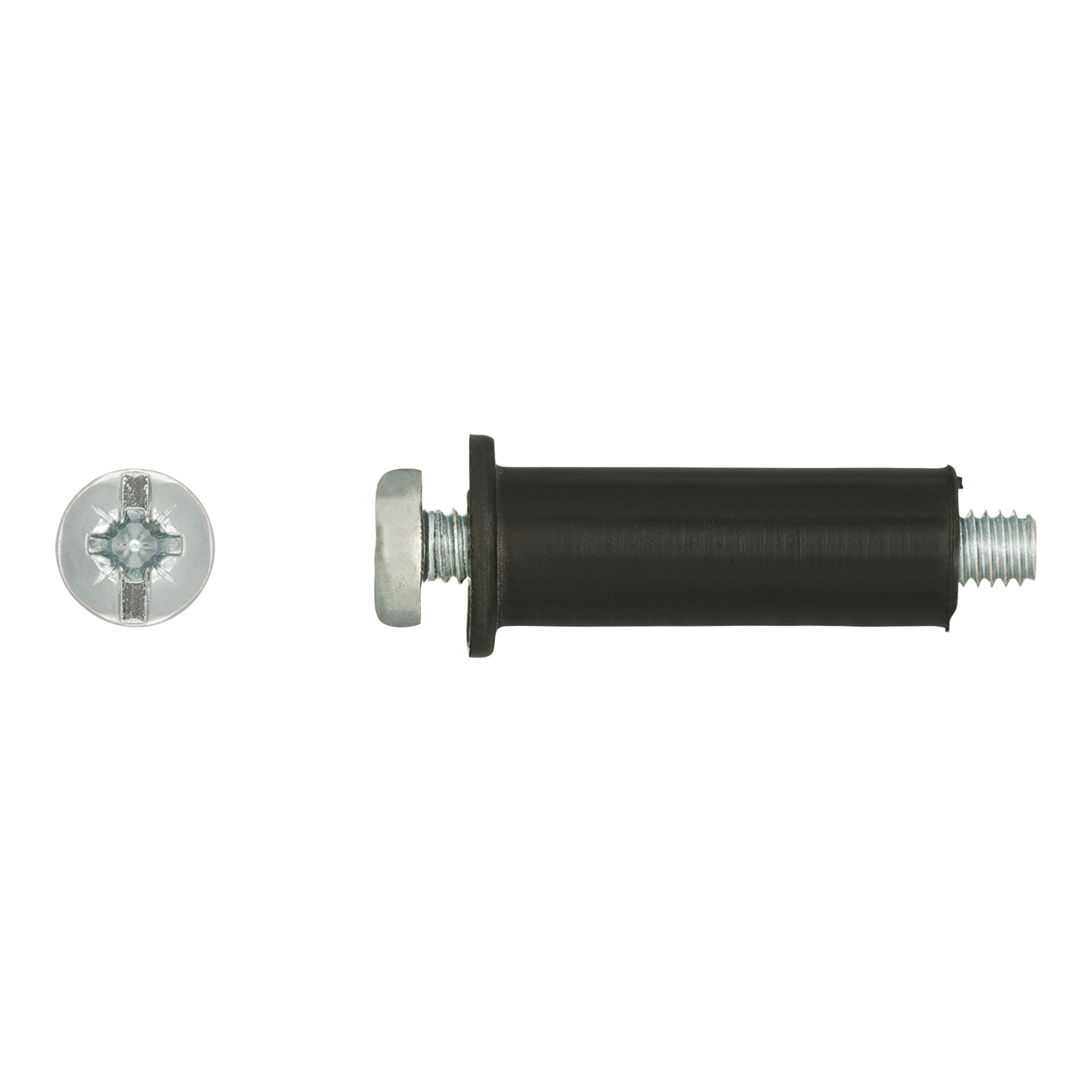 Diall Flexi plug Black Multi-purpose screw & wall plug (Dia)13mm (L)35mm, Pack of 4