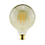 Diall G125 B22 5.5W 470lm Amber Globe Warm white LED Filament Light bulb