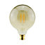 Diall G125 B22 8.5W 806lm Globe Warm white LED Filament Light bulb