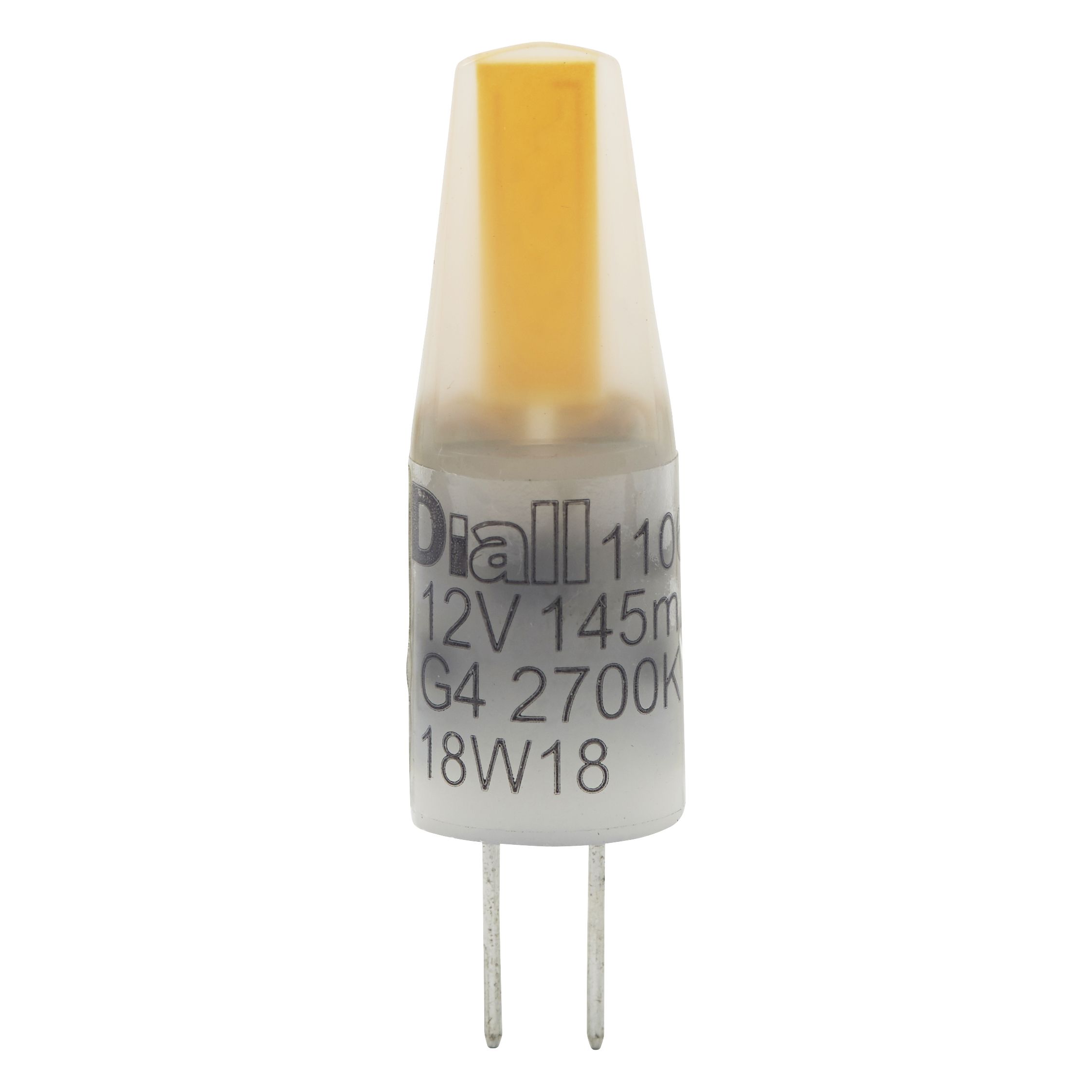 Diall G4 1.2W Warm white LED Light bulb, Pack of 2