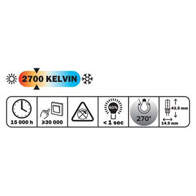 Diall G4 1.8W 200lm Capsule LED Light bulb, Pack of 2