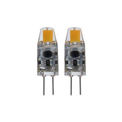 Diall G4 100lm Warm white LED Light bulb, Pack of 2