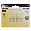 Diall G4 25W Warm white Dimmable Light bulb, Pack of 4