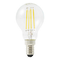 Diall G45 E14 3.4W 470lm Mini globe Warm white LED filament Light bulb