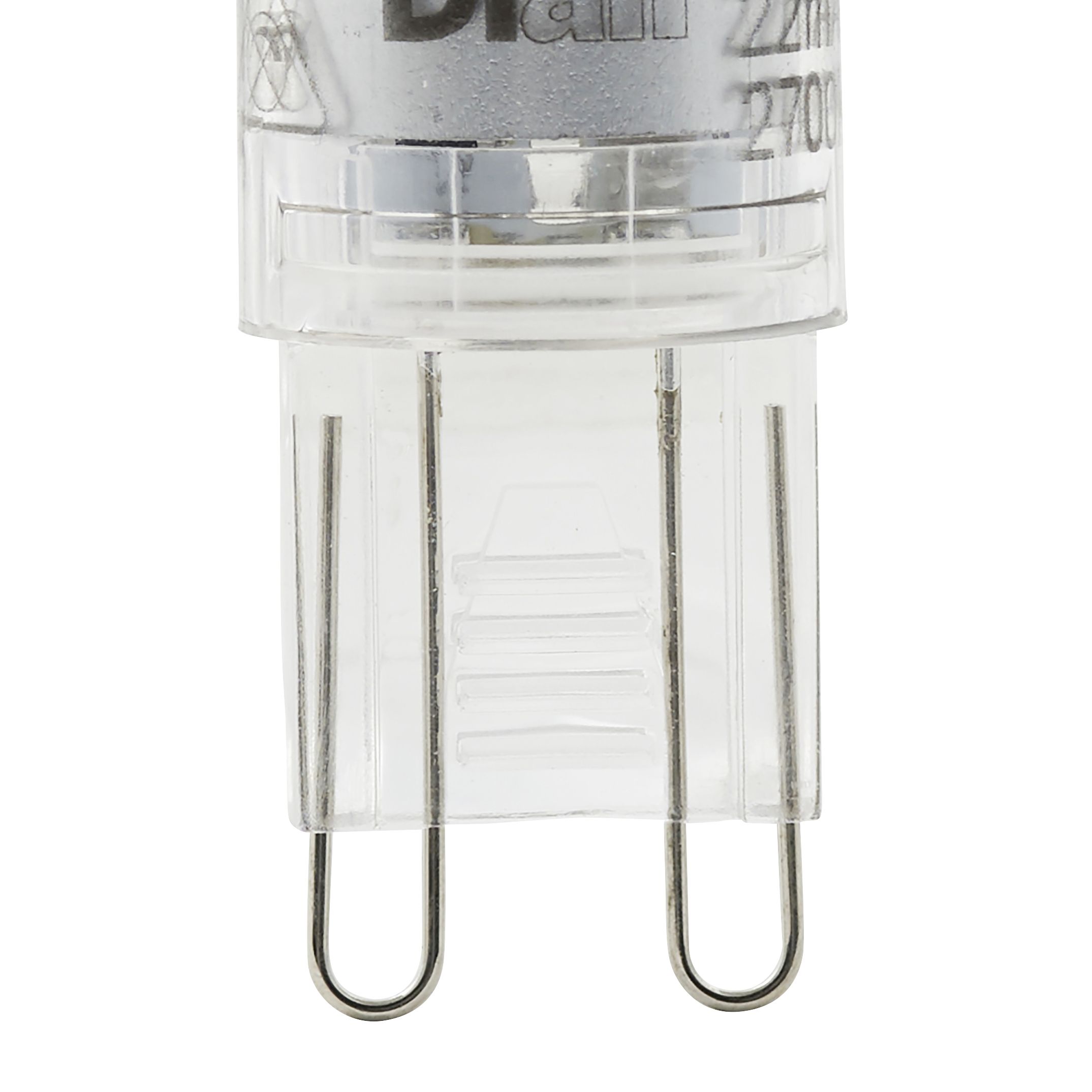 Diall G9 2W 300lm Capsule Warm white LED Light bulb, Pack of 2