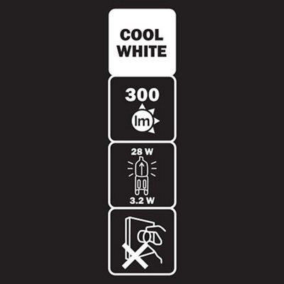 G9 led bulb cool deals white b&q