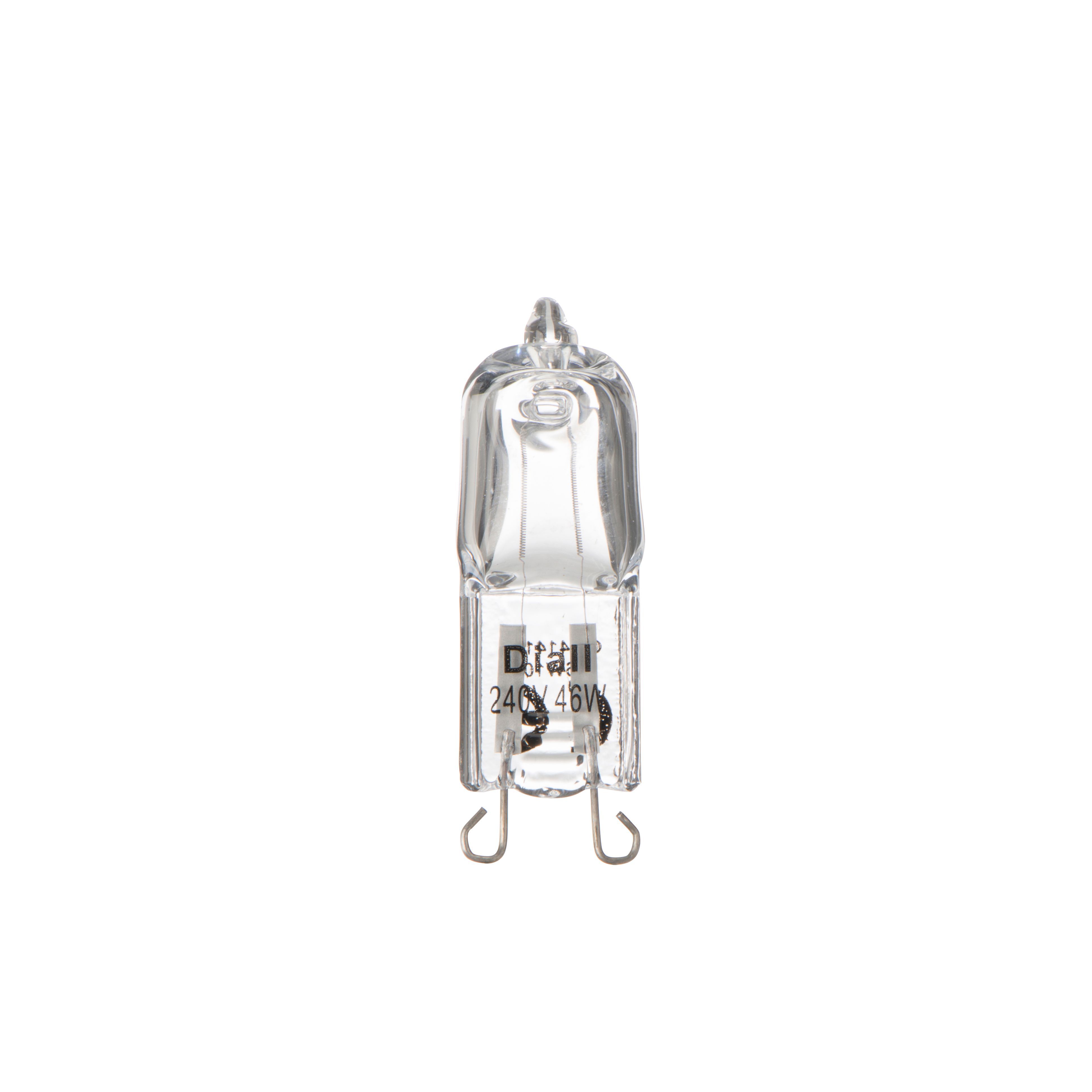 Diall G9 46W 702lm Capsule Dimmable Light bulb, Pack of 4