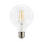 Diall G95 E27 3.4W 470lm Globe Warm white LED Filament Light bulb