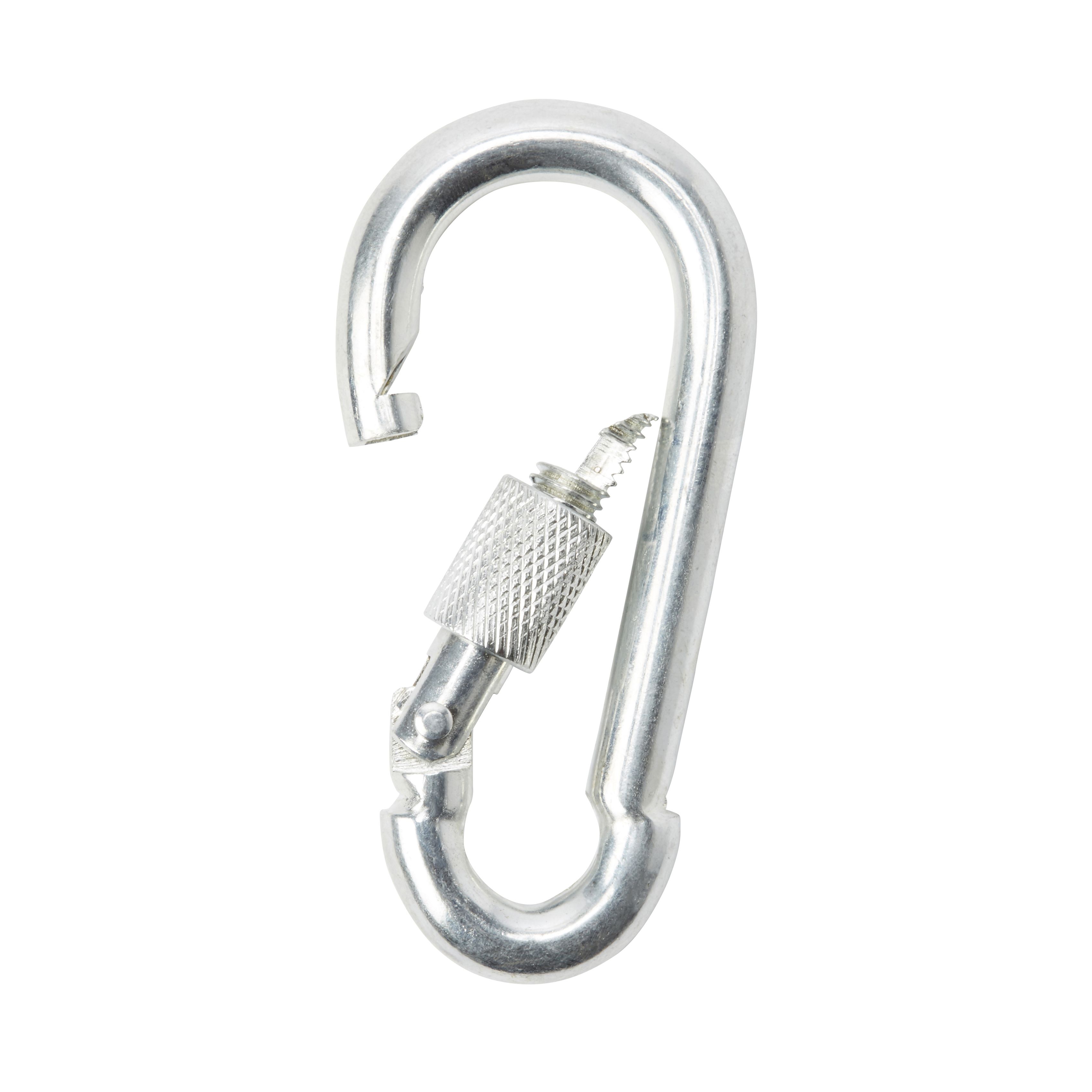 Diall Galvanised Zinc-plated Steel Screwed Snap Hook (L)80mm | DIY At B&Q