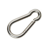 Diall Galvanised Zinc-plated Steel Spring snap hook (L)100mm