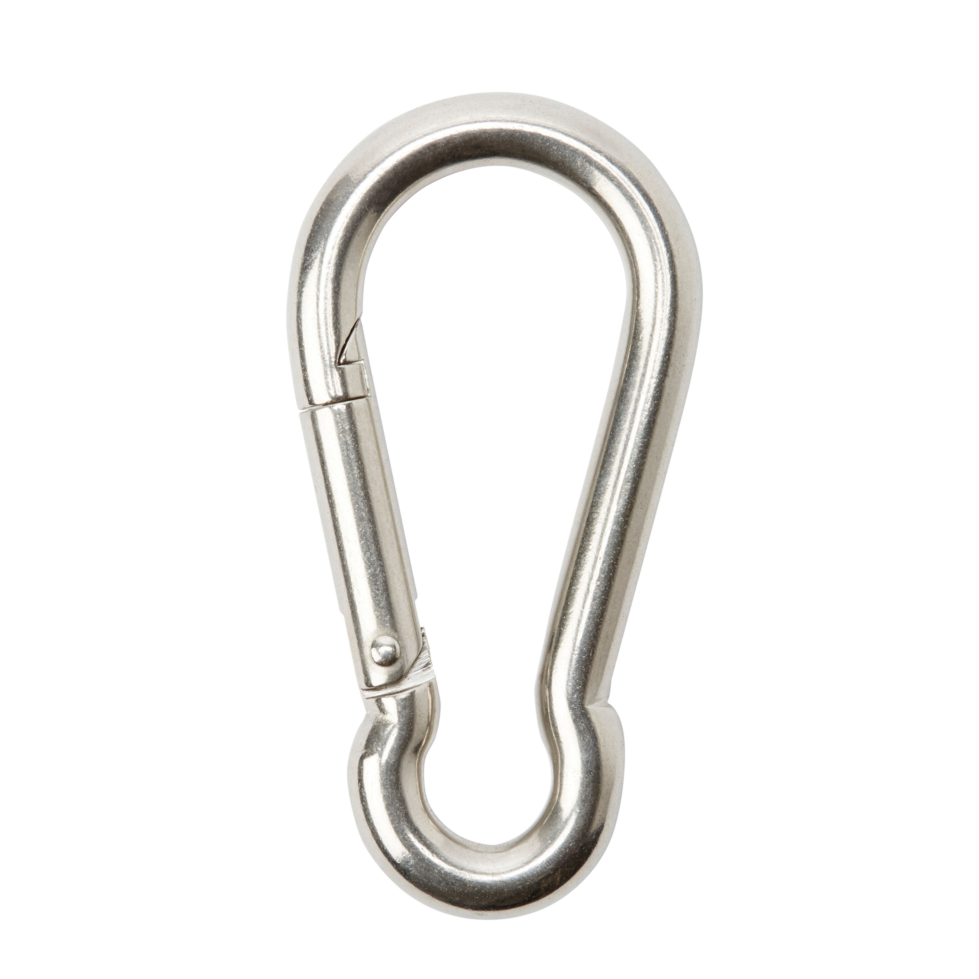 Diall Galvanised Zinc-plated Steel Spring snap hook (L)100mm