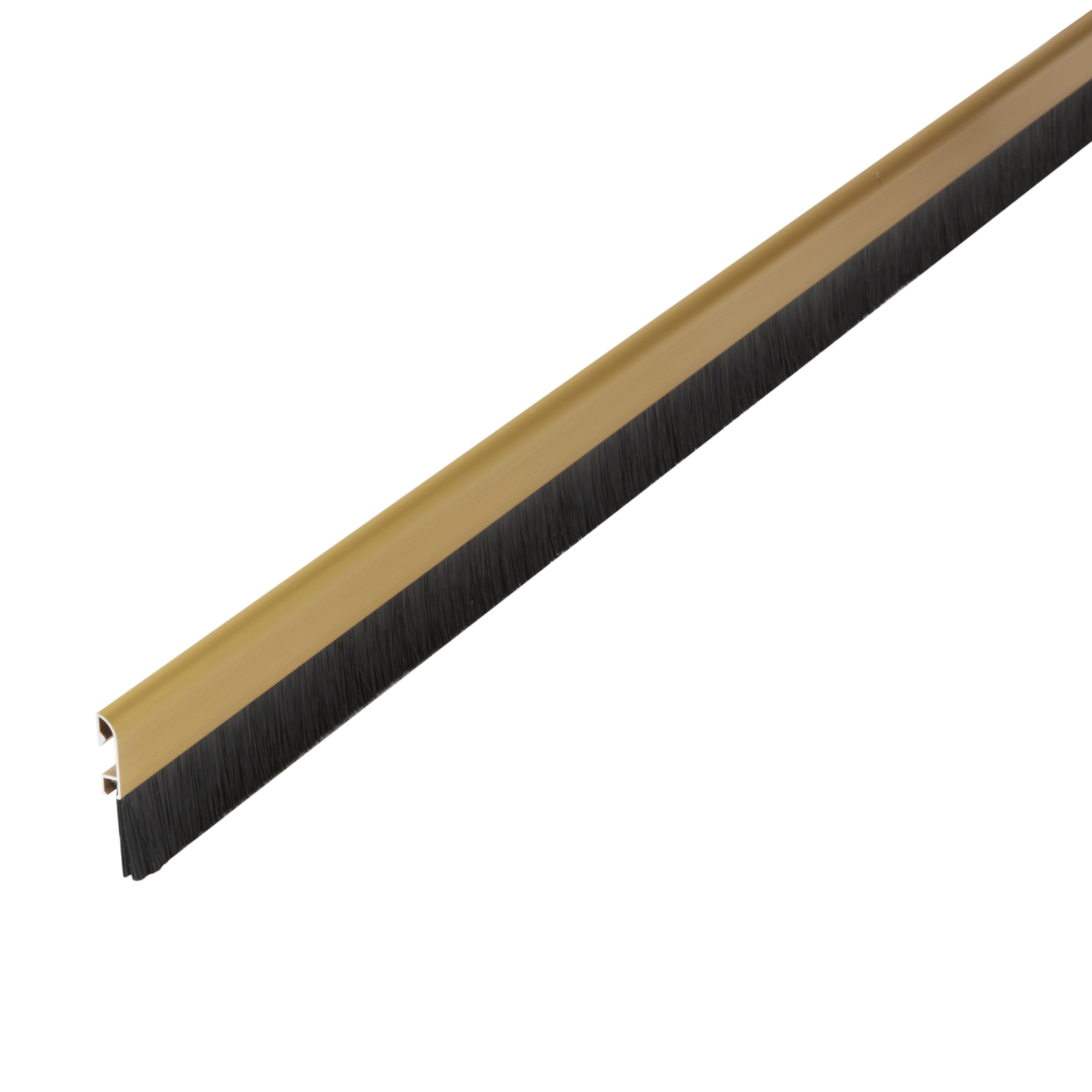 Diall Gold effect Aluminium Self-adhesive Draught excluder, (L)1m