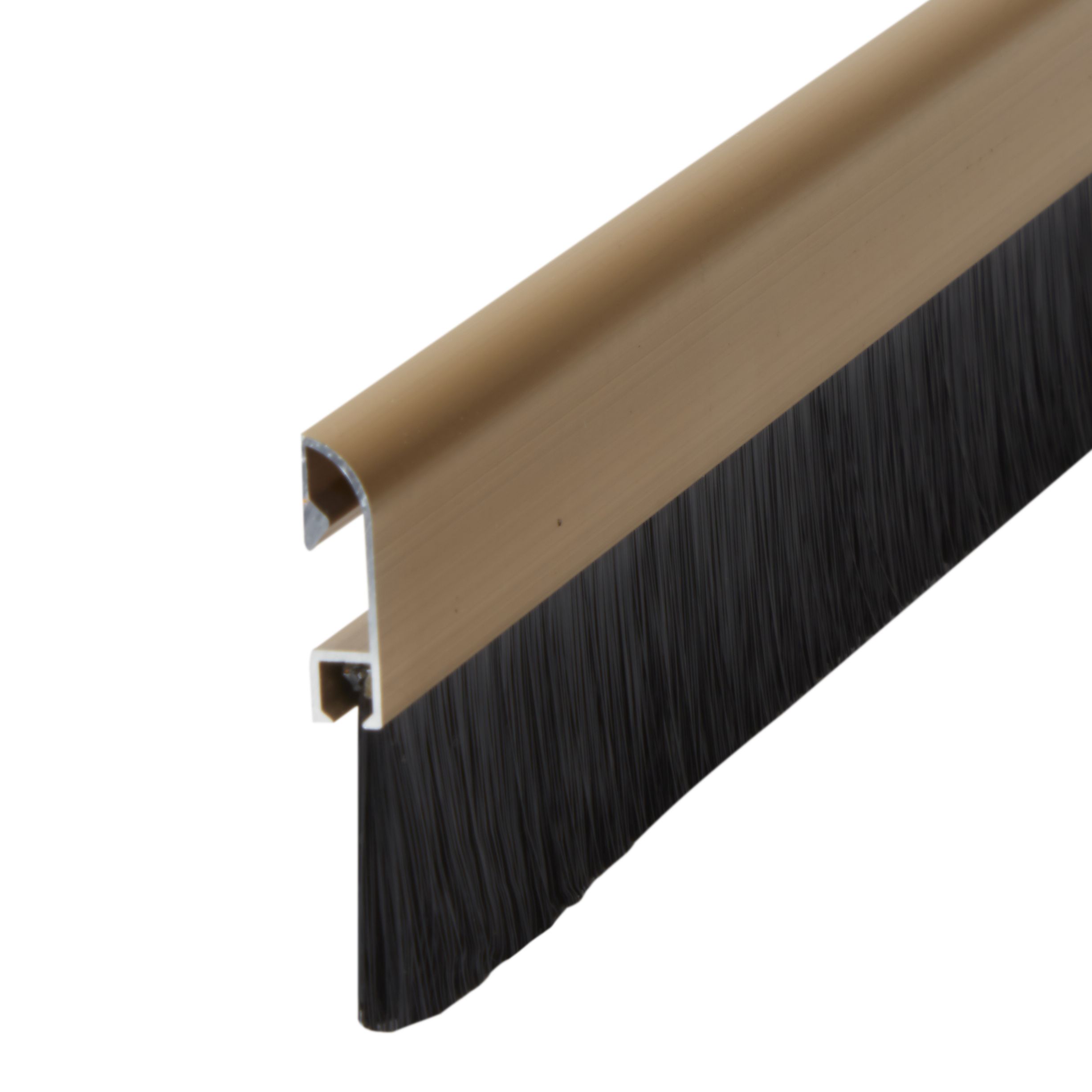 Diall Gold effect Aluminium Self-adhesive Draught excluder, (L)1m