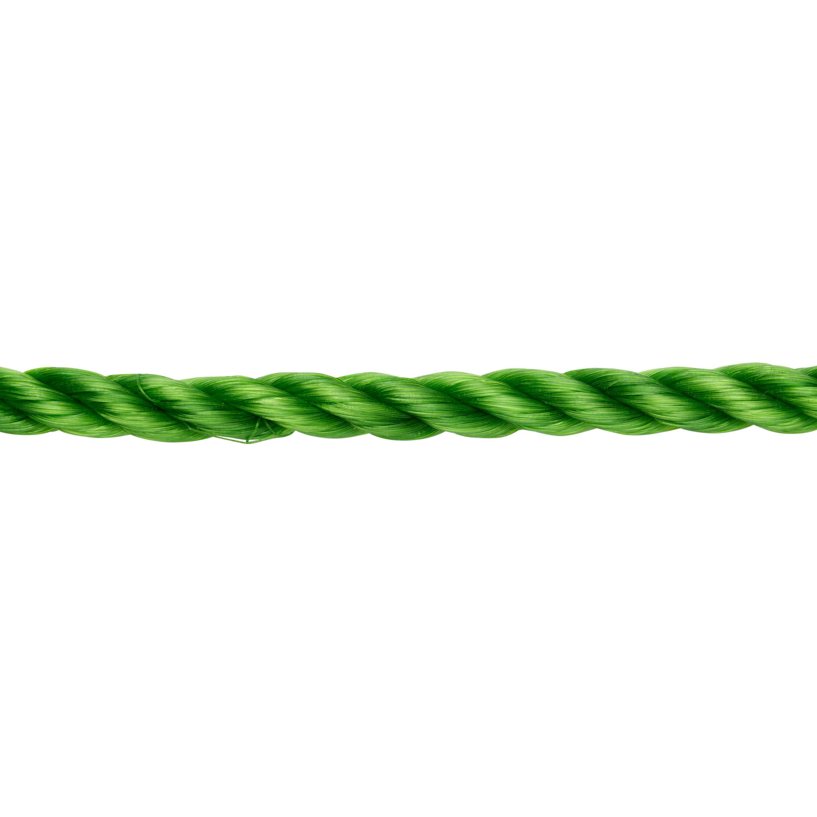 Diall Green Polypropylene Twisted rope, (L)50m (Dia)10mm