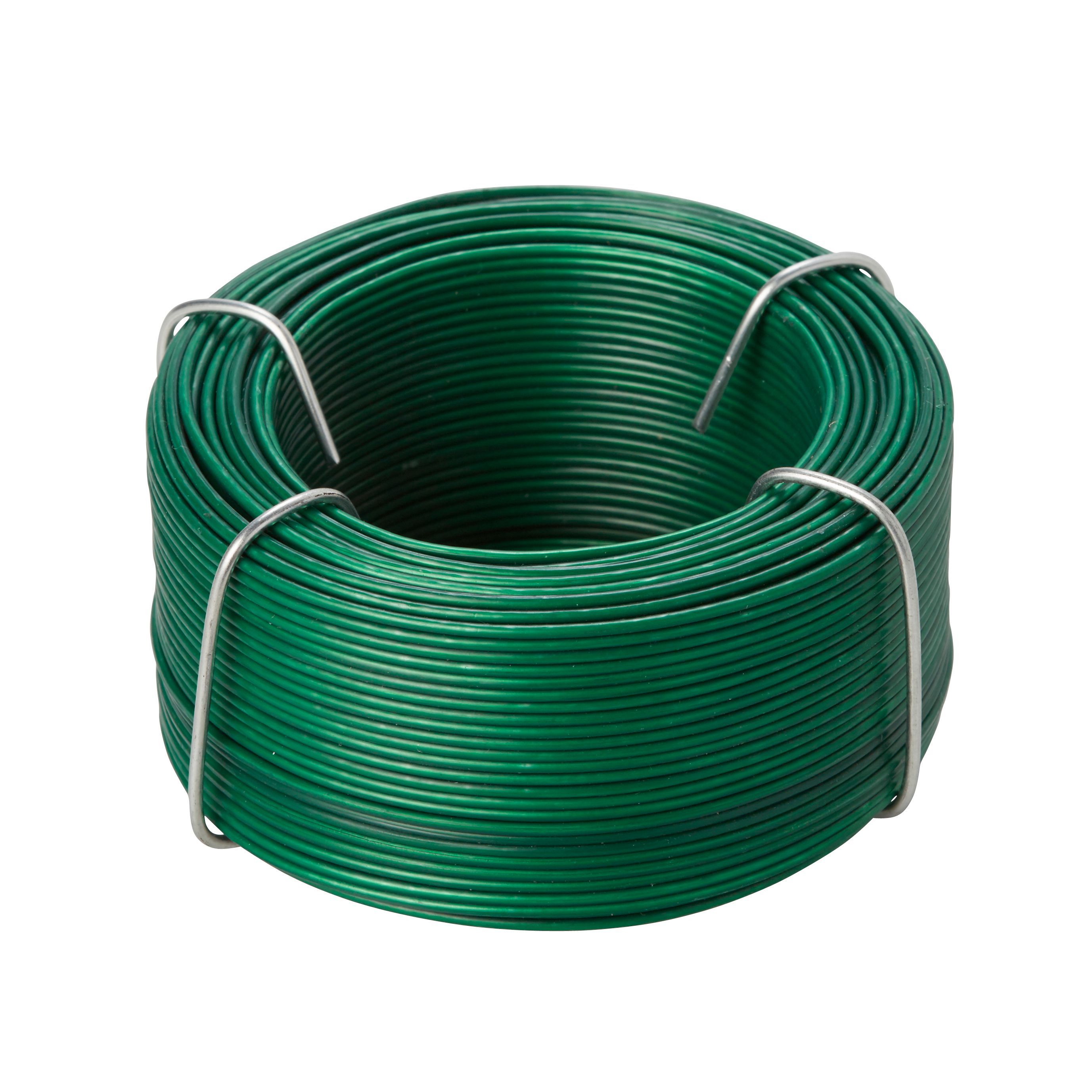 Diall Green PVC & steel Wire, (L)50m (Dia)0.8mm, 270g