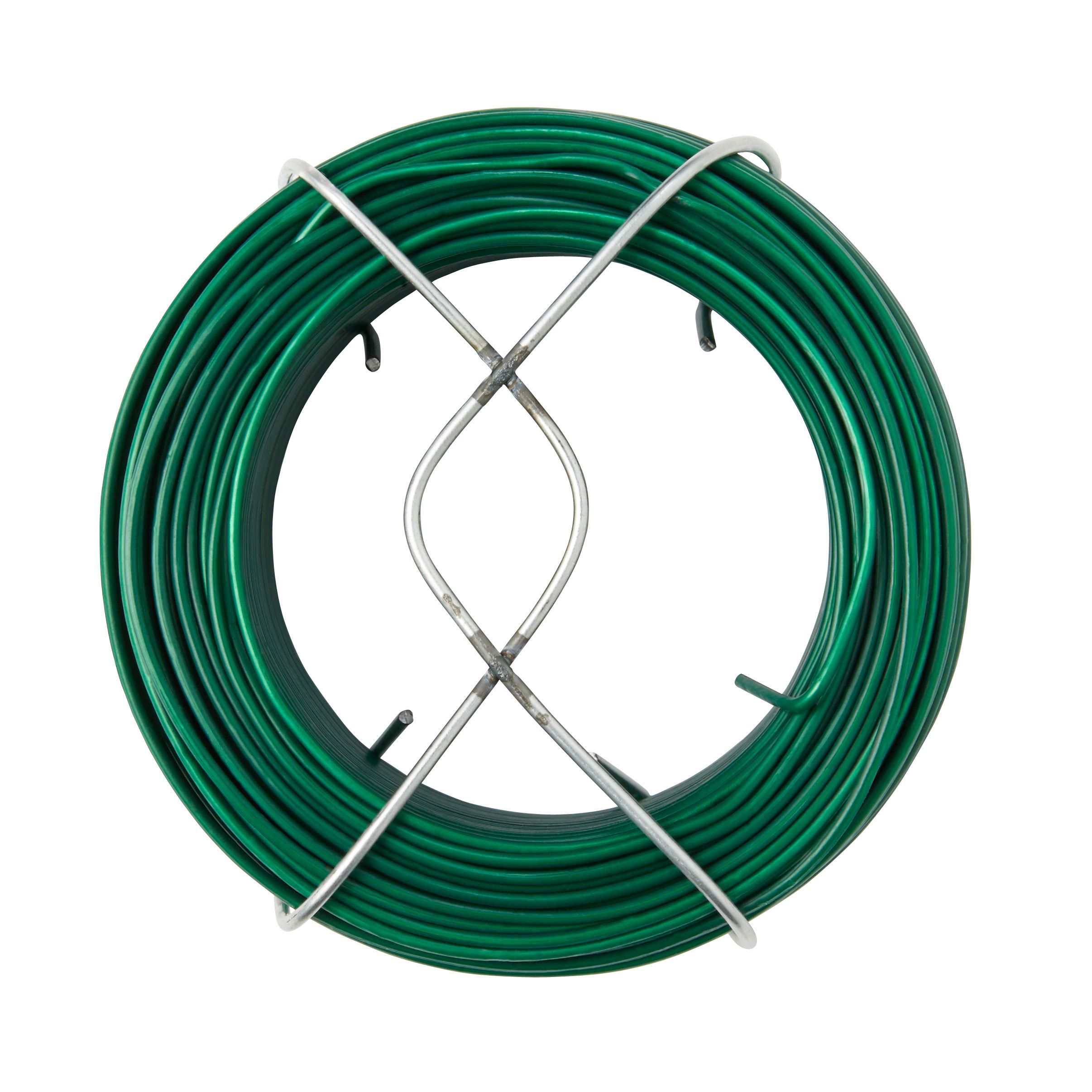 Diall Green PVC & steel Wire, (L)50m (Dia)0.8mm, 270g