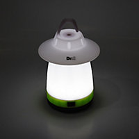 Diall Green & white Battery-powered LED Camping lantern