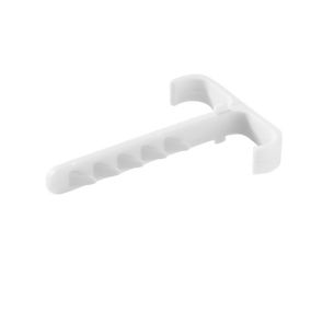 Diall Grey 12mm Cable holder Pack of 100