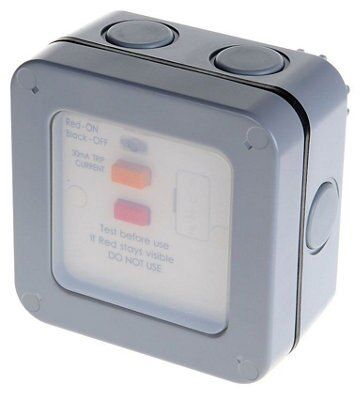 Diall Grey 13A Raised profile Switched Neon indicator Fused connection unit