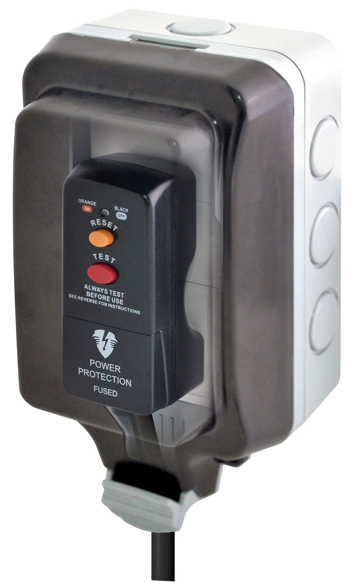 Diall Grey 13A Unswitched socket