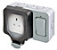 Diall Grey Double 13A Switched Socket