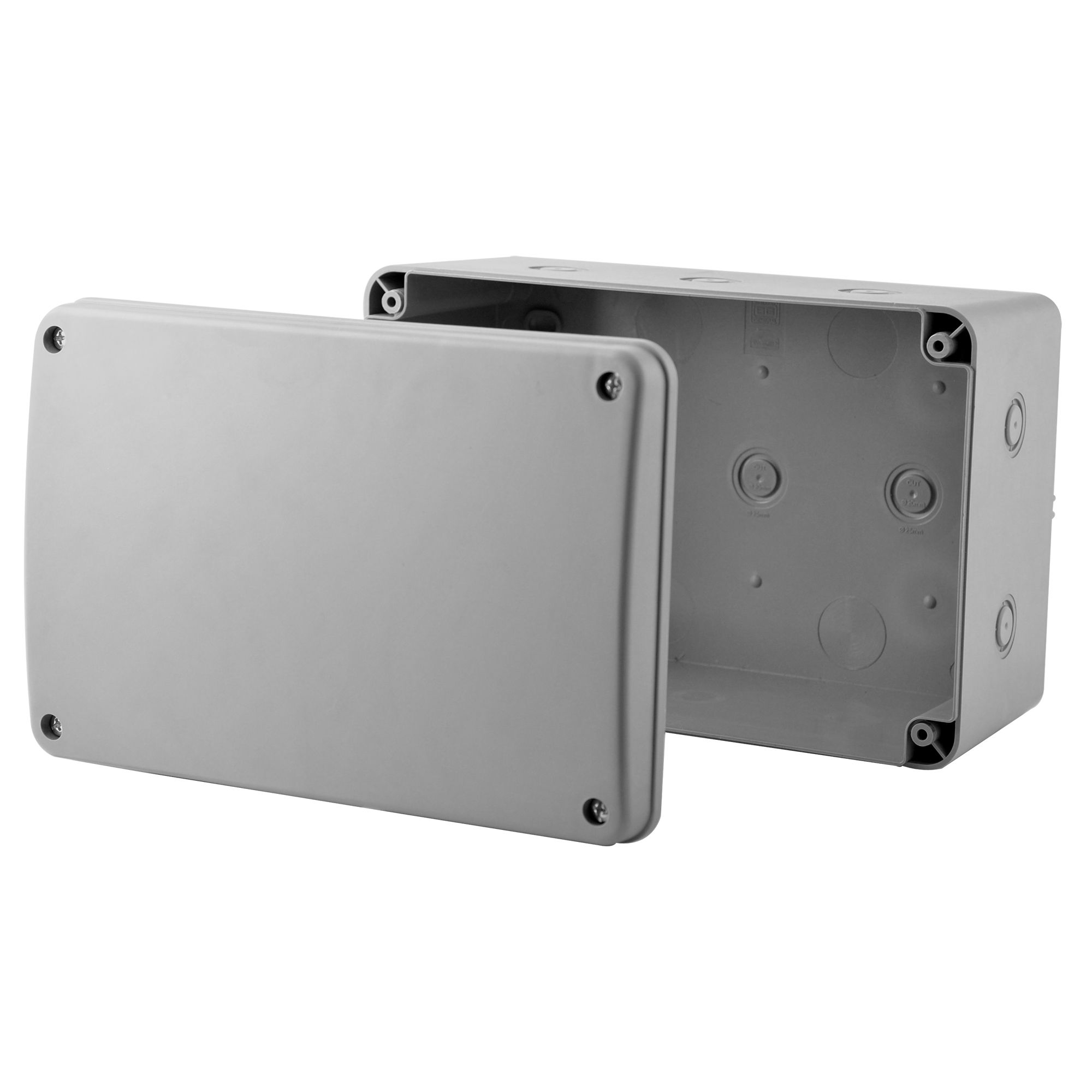 Diall Grey Junction box 180mm DIY at B&Q