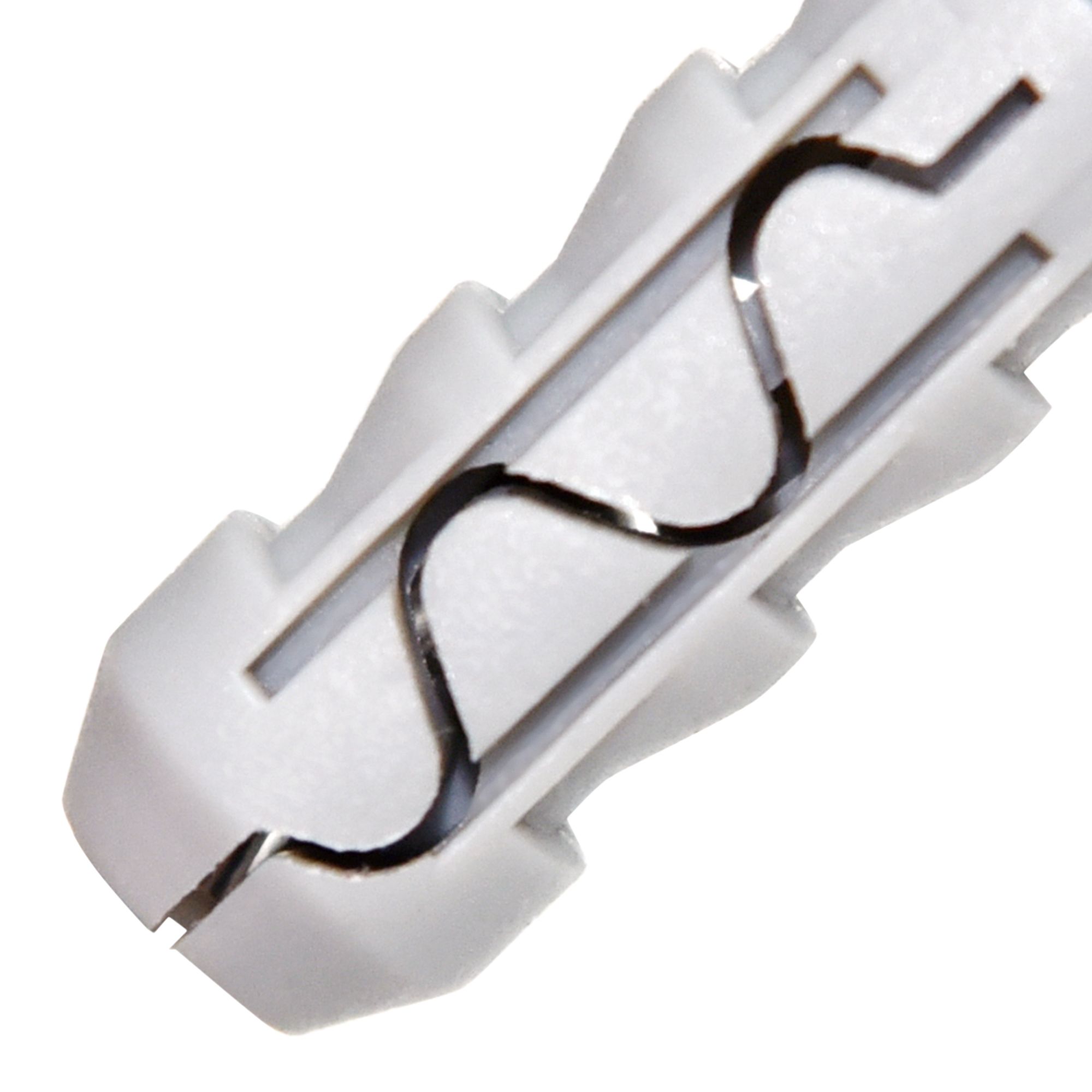 Diall Grey Multi-purpose screw & wall plug (Dia)8mm (L)40mm, Pack of 10