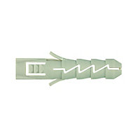 Diall Grey Nylon Wall plug (L)25mm (Dia)5mm, Pack of 200