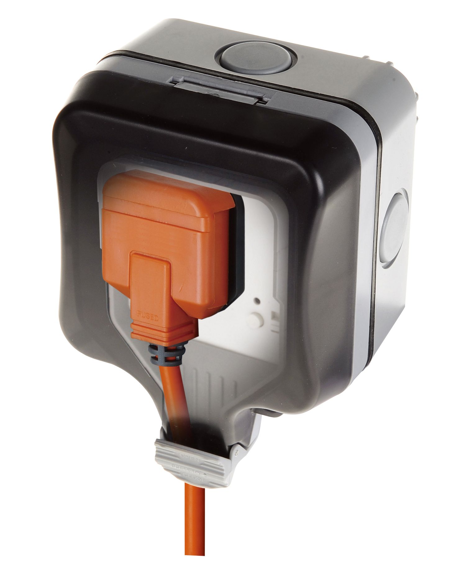 Diall Grey Single 13A Switched Remote controlled socket