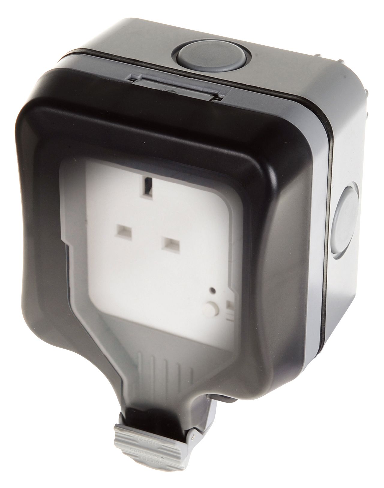 Diall Grey Single 13A Switched Remote controlled socket