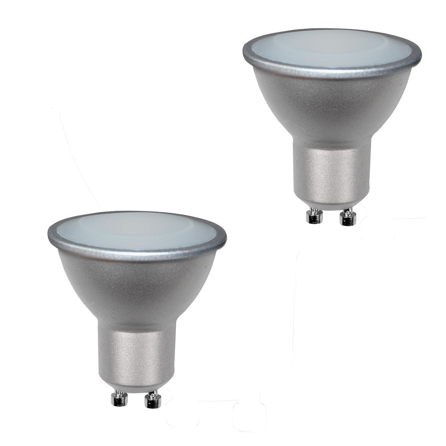 Diall GU10 180lm LED Reflector spot Light bulb, Pack of 2 DIY at B&Q