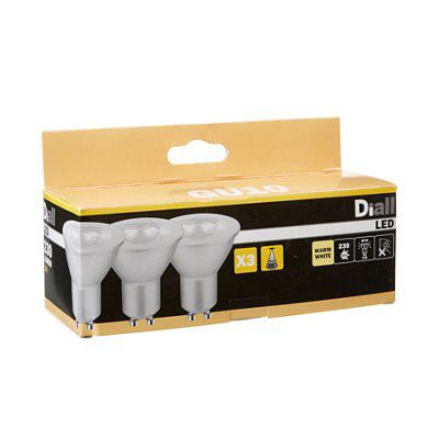 Diall GU10 2.7W 230lm Reflector LED Light bulb, Pack of 3