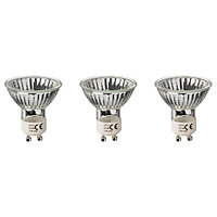Diall GU10 28W Reflector Halogen Dimmable Light bulb, Pack of 3