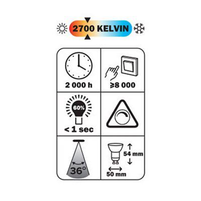 Diall GU10 28W Reflector Halogen Dimmable Light bulb, Pack of 3