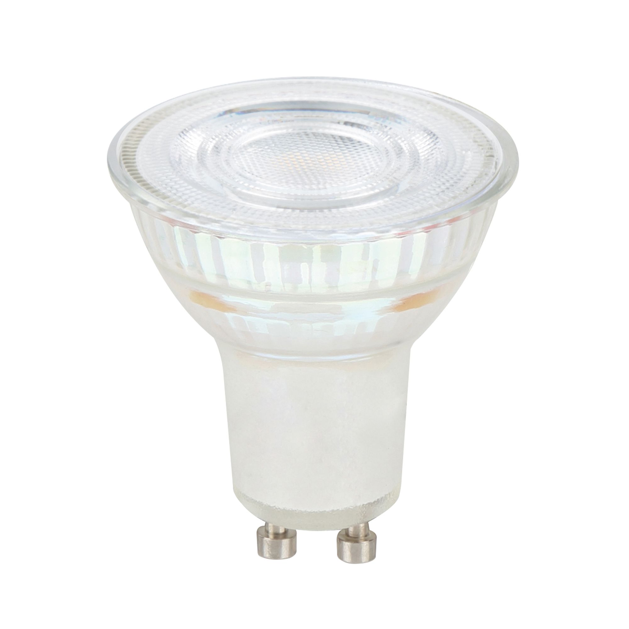 spot Reflector 345lm bulb Light Diall at GU10 | LED B&Q white Clear DIY Dimmable 3.6W Neutral