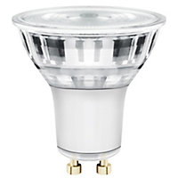 Diall GU10 3.6W 345lm Clear Reflector spot Warm white LED Light bulb