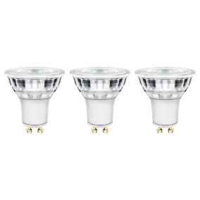 Diall GU10 4.5W 345lm Reflector Warm white LED Dimmable Light bulb, Pack of 3