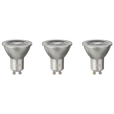 Diall GU10 4.7W 345lm Reflector spot Neutral LED Light bulb, Pack of 3