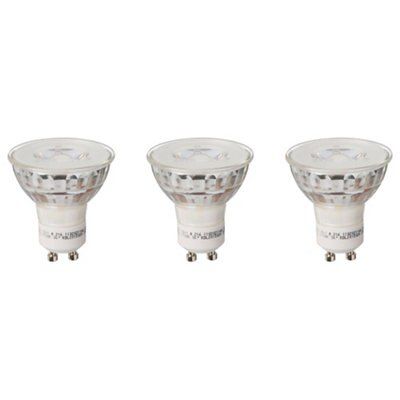 Diall GU10 5.3W 345lm Reflector LED Light bulb, Pack of 3