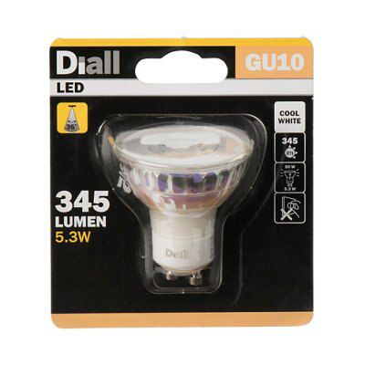 Diall GU10 5.3W 345lm Reflector LED Light bulb
