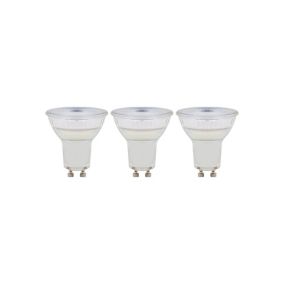 Diall GU10 5W 345lm Reflector Warm white LED Dimmable Light bulb, Pack of 3