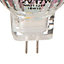 Diall GU4 17W Reflector Halogen Dimmable Light bulb, Pack of 3
